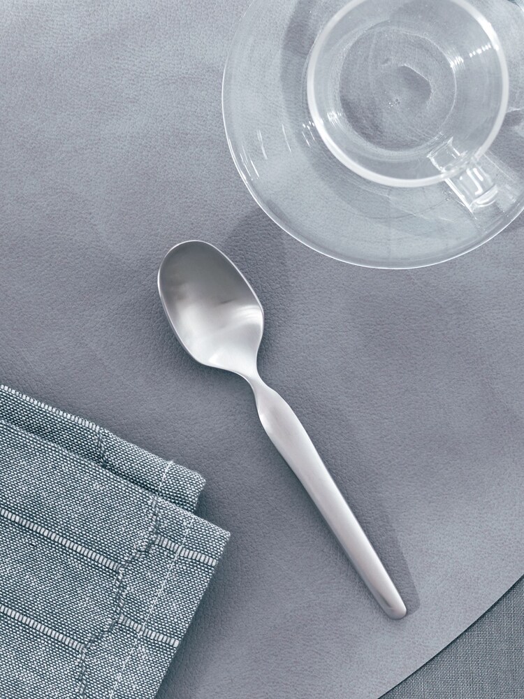 Robert Welch Set of 8 English Teaspoons Bergen Design - Image 2 of 4