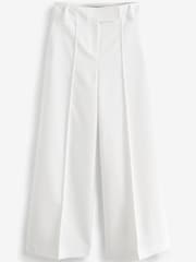 White Tailored High Waist Wide Leg Trousers - Image 6 of 6