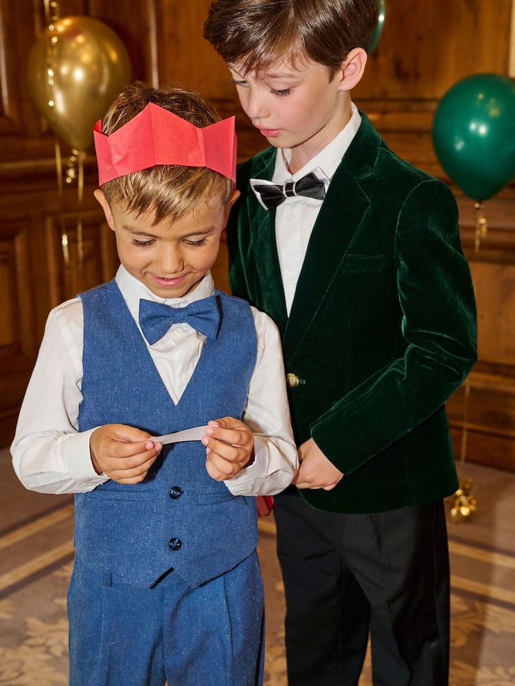 Angel & Rocket Green Liam Emerald Velvet Blazer - Image 2 of 6 Angel & Rocket Green Liam Emerald Velvet Blazer - Image 2 of 6