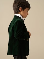 Angel & Rocket Green Liam Emerald Velvet Blazer - Image 5 of 6