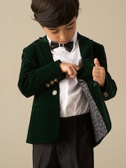 Angel & Rocket Green Liam Emerald Velvet Blazer - Image 6 of 6