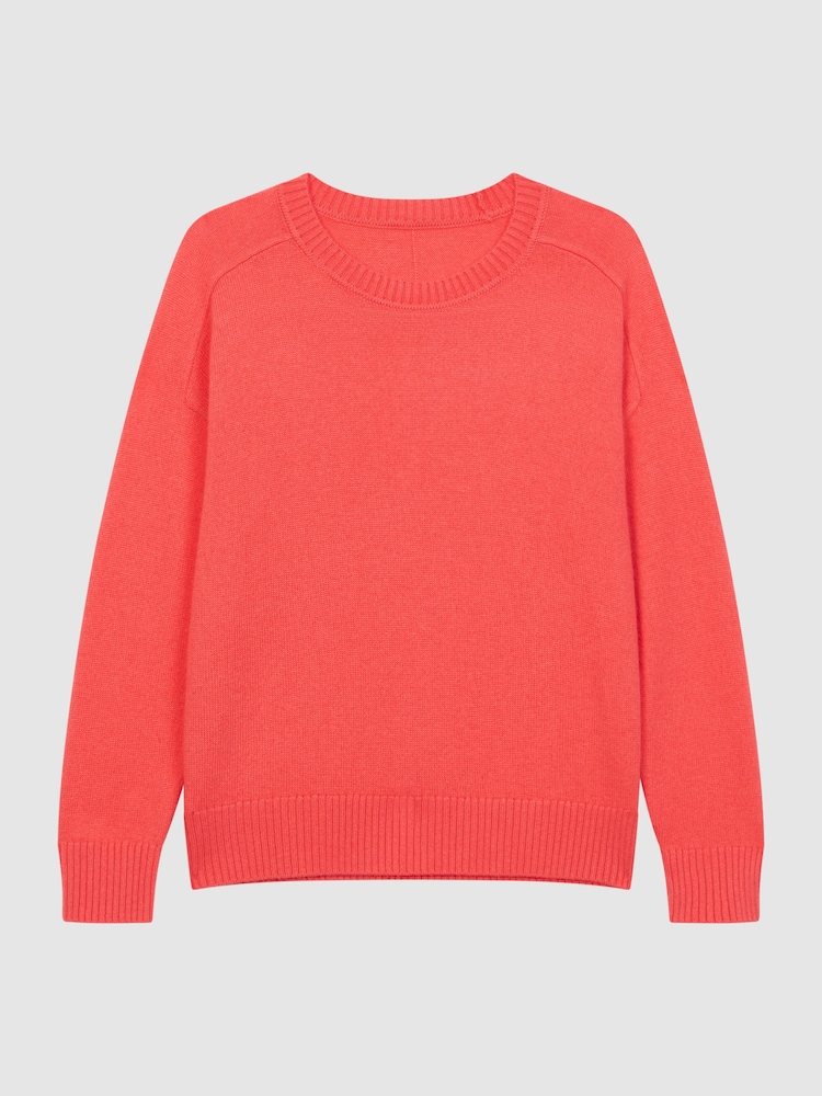 Reiss Coral Audrey Junior Crew Neck Knitted Jumper - Image 2 of 7