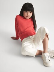 Reiss Coral Audrey Junior Crew Neck Knitted Jumper - Image 3 of 7