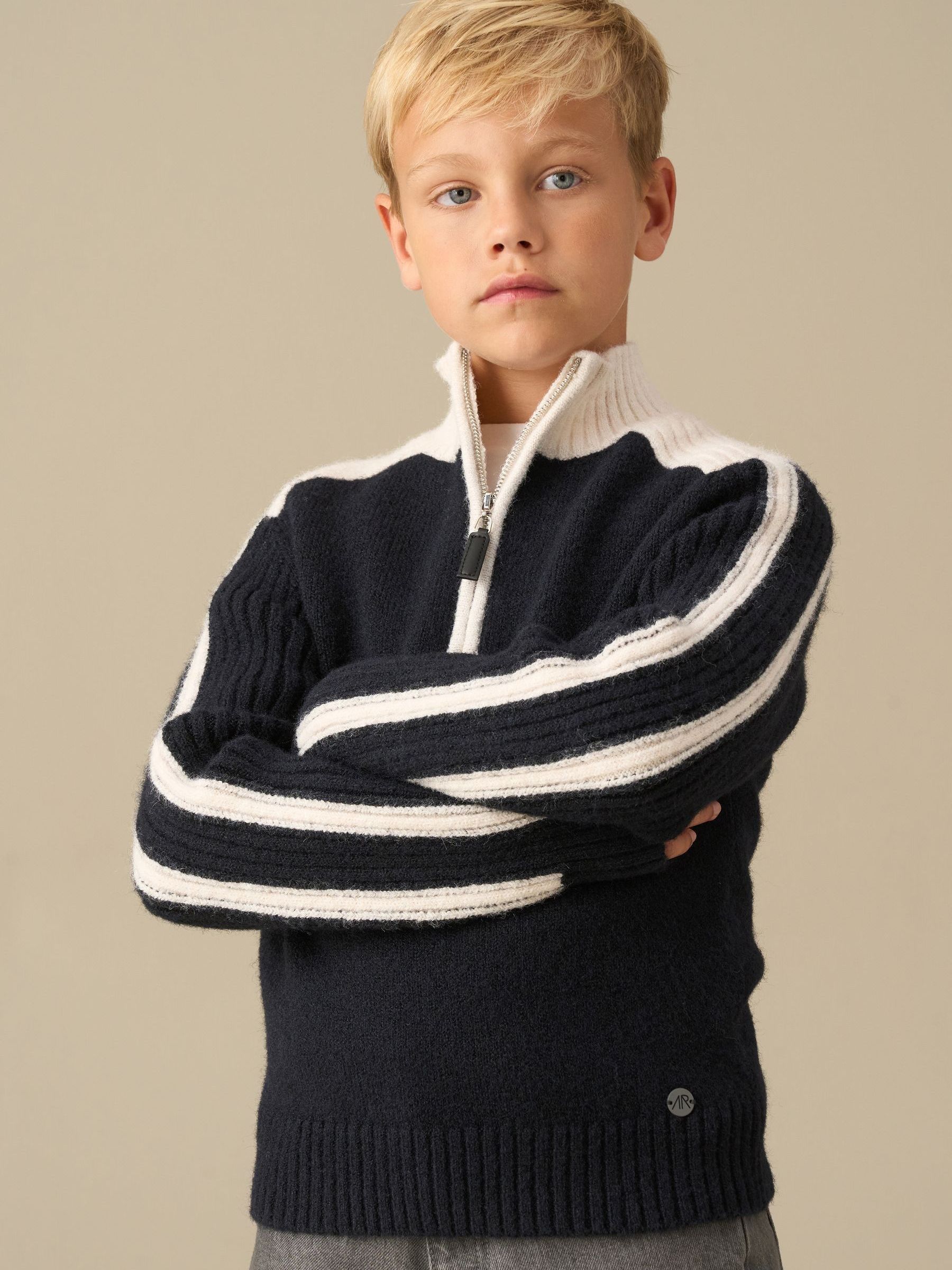 Comprar Angel & Rocket Bryan Blocked Zip Neck Jumper from Next Brazil