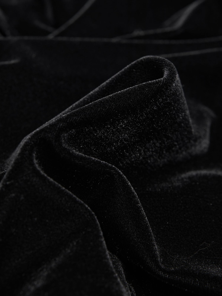 Florere Velvet V-Neck Mini Dress - Image 5 of 5