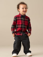 Angel & Rocket Red Abel Brushed Check Shirt With Bow Tie - Image 1 of 6