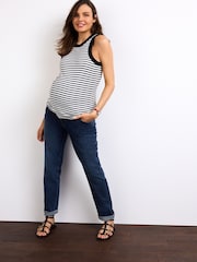 Dark Blue Maternity Skinny Jeans - Image 1 of 8