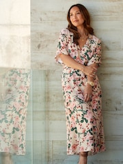Myleene Klass Floral Print Wrap Dress - Image 1 of 6