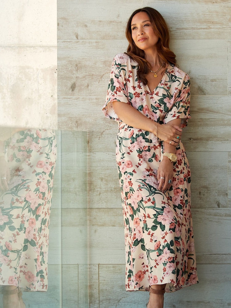Myleene Klass Floral Print Wrap Dress - Image 1 of 6