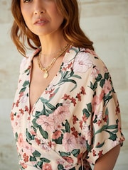 Myleene Klass Floral Print Wrap Dress - Image 4 of 6