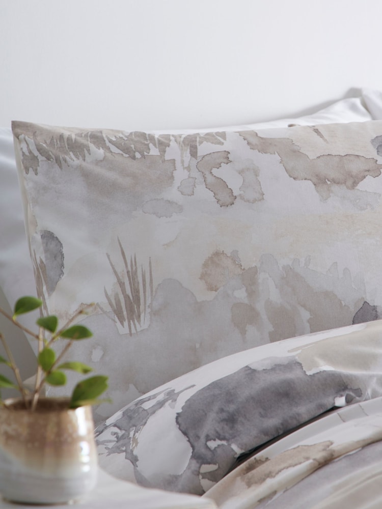 Appletree Natural Edale 100% Cotton Duvet Cover and Pillowcase Set - Image 3 of 4