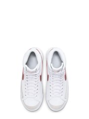 Белый/розовый с эффектом металлик - Детские кроссовки Nike Blazer 77 - Изображение 5 из 8