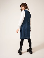 White Stuff Blue Lothbury Organic Denim Pinny Dress - Image 2 of 6