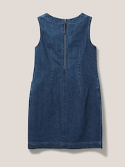 White Stuff Blue Lothbury Organic Denim Pinny Dress - Image 5 of 6