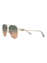 Coach Gold CD474 Pilot Sunglasses - Image 5 of 12