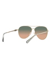Coach Gold CD474 Pilot Sunglasses - Image 6 of 12