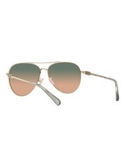 Coach Gold CD474 Pilot Sunglasses - Image 7 of 12