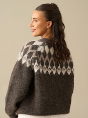 Angel & Rocket Brown Charlie Family Fairisle Knit Jumper - Image 2 of 7