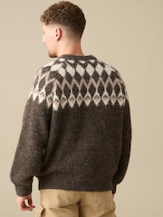 Angel & Rocket Brown Charlie Family Fairisle Knit Jumper - Image 5 of 7