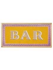 Oliver Bonas Yellow Bar Beaded Cotton Wall Art - Image 2 of 3