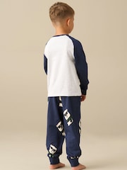 Angel & Rocket Blue Atlas Bear Graphic Pyjamas - Image 2 of 4