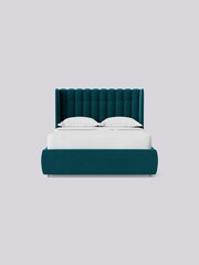 Swoon Easy Velvet Kingfisher Blue Kipling Divan Bed - Image 4 of 8