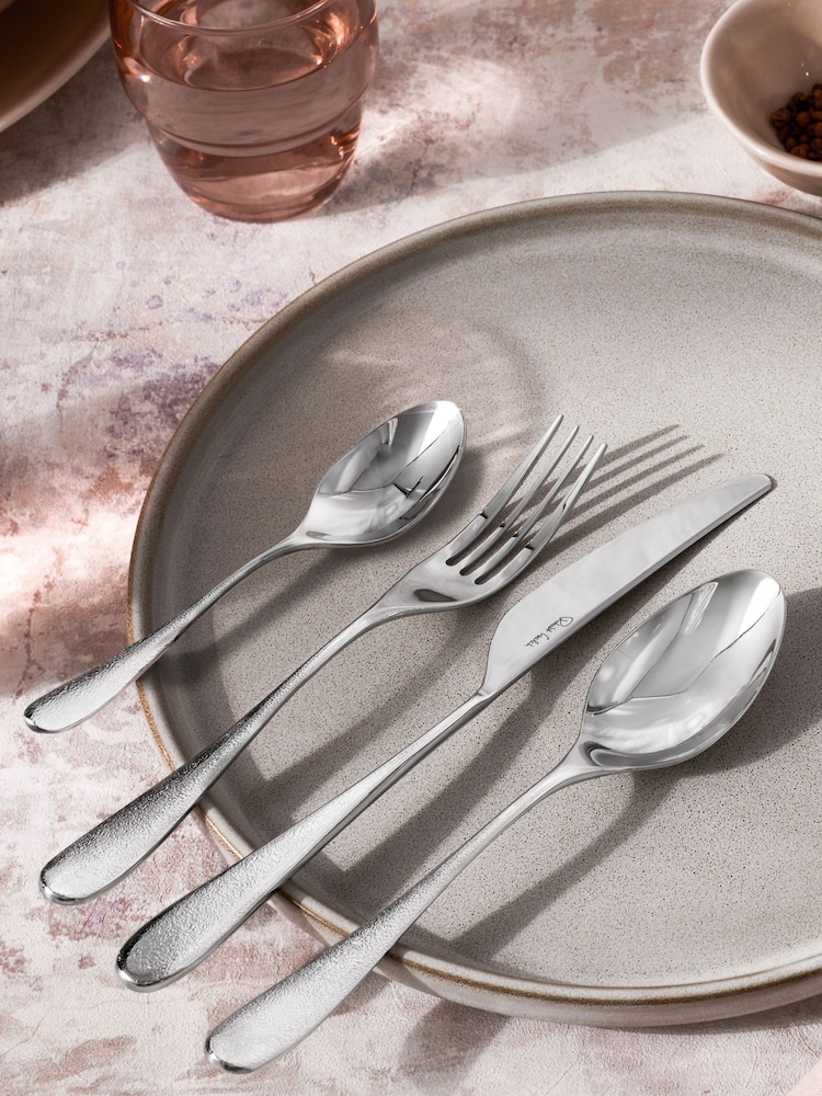 Robert Welch Silver 24 Piece Sandstone Design Cutlery Set - Image 1 of 3 Robert Welch Silver 24 Piece Sandstone Design Cutlery Set - Image 1 of 3