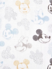 aden + anais White Anais™ Large Disney BaMinnie Mouse 100% Cotton Muslin Blankets 3 Pack - Image 4 of 6