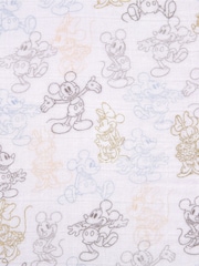 aden + anais White Anais™ Large Disney BaMinnie Mouse 100% Cotton Muslin Blankets 3 Pack - Image 6 of 6