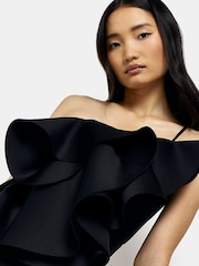 River Island Scuba Mini Black Dress - Image 4 of 5