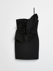 River Island Scuba Mini Black Dress - Image 5 of 5