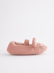 Pink Bunny Mary Jane Slippers - Image 2 of 5