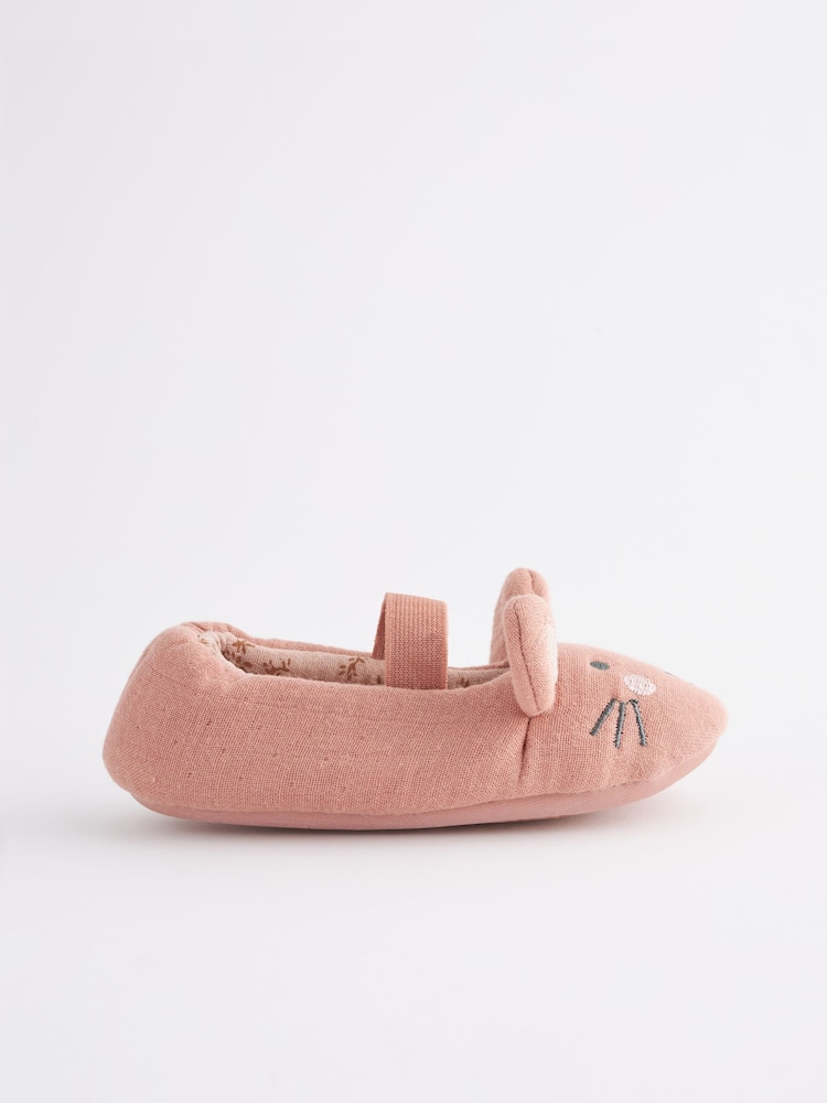 Pink Bunny Mary Jane Slippers - Image 2 of 5