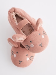 Pink Bunny Mary Jane Slippers - Image 4 of 5