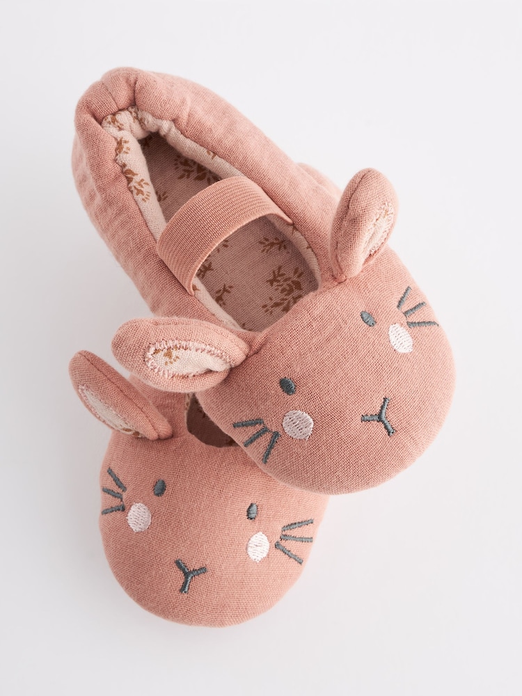 Pink Bunny Mary Jane Slippers - Image 4 of 5