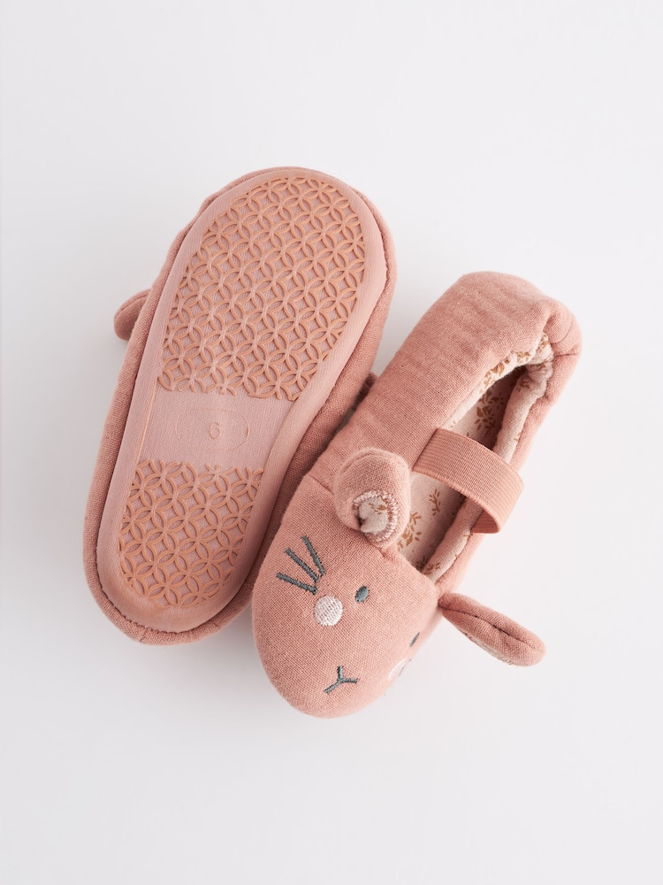 Pink Bunny Mary Jane Slippers - Image 5 of 5
