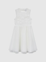 Reiss Ivory Kit 4-9 yrs Lace Tulle Occasion Dress - Image 2 of 6