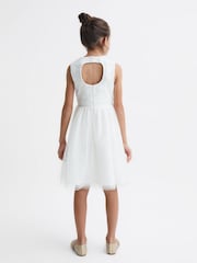 Reiss Ivory Kit 4-9 yrs Lace Tulle Occasion Dress - Image 5 of 6