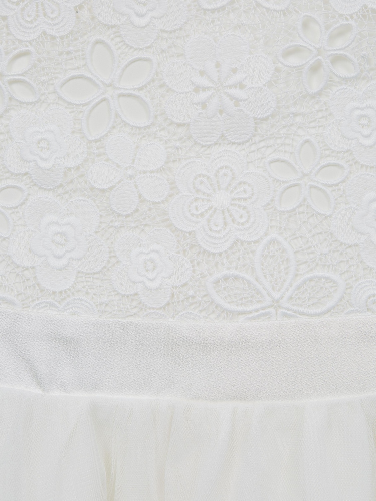 Reiss Ivory Kit 4-9 yrs Lace Tulle Occasion Dress - Image 6 of 6