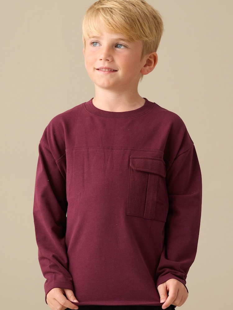 Angel & Rocket Sam Long Sleeve Pocket T-Shirt - Bild 1 von 2