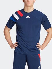 adidas Blue/Red Fortore 23 Jersey - Image 4 of 8