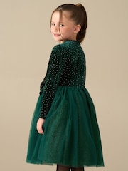 Angel & Rocket Green Elsie Velvet Tulle Dress - Image 6 of 8