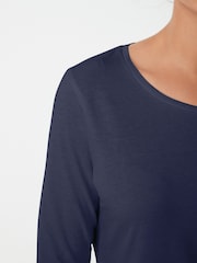 Navy 100% Cotton Tall Long Sleeve Top - Image 5 of 6