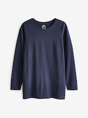 Navy 100% Cotton Tall Long Sleeve Top - Image 6 of 6