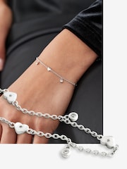 Sterling Silver Heart Chain Bracelet - Image 2 of 6