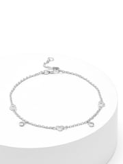 Sterling Silver Heart Chain Bracelet - Image 4 of 6