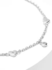 Sterling Silver Heart Chain Bracelet - Image 5 of 6