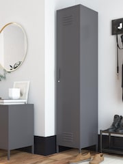 Dorel Home Grey Europe Bradford Single Metal Storage Cabinet - Image 2 of 4