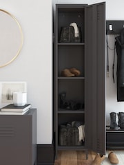 Dorel Home Grey Europe Bradford Single Metal Storage Cabinet - Image 3 of 4