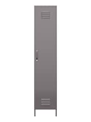 Dorel Home Grey Europe Bradford Single Metal Storage Cabinet - Image 4 of 4